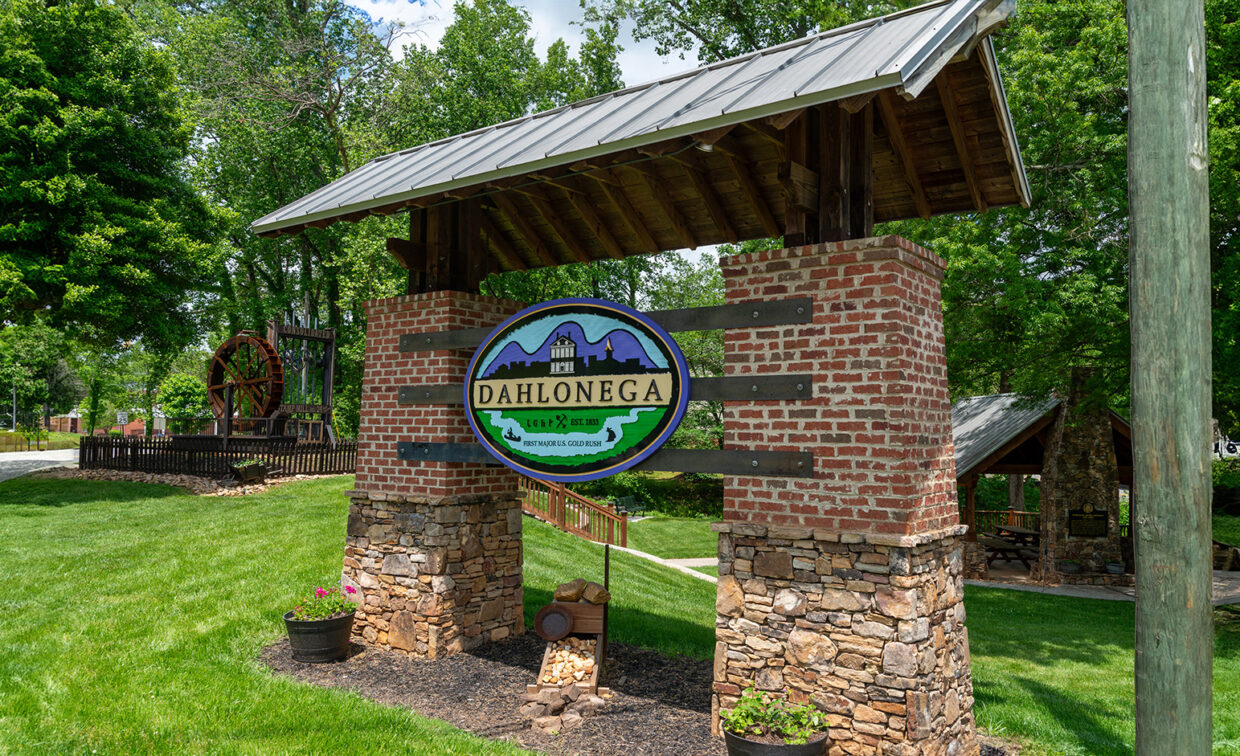 Dahlonega Madeleine K. Anthony Park sign.